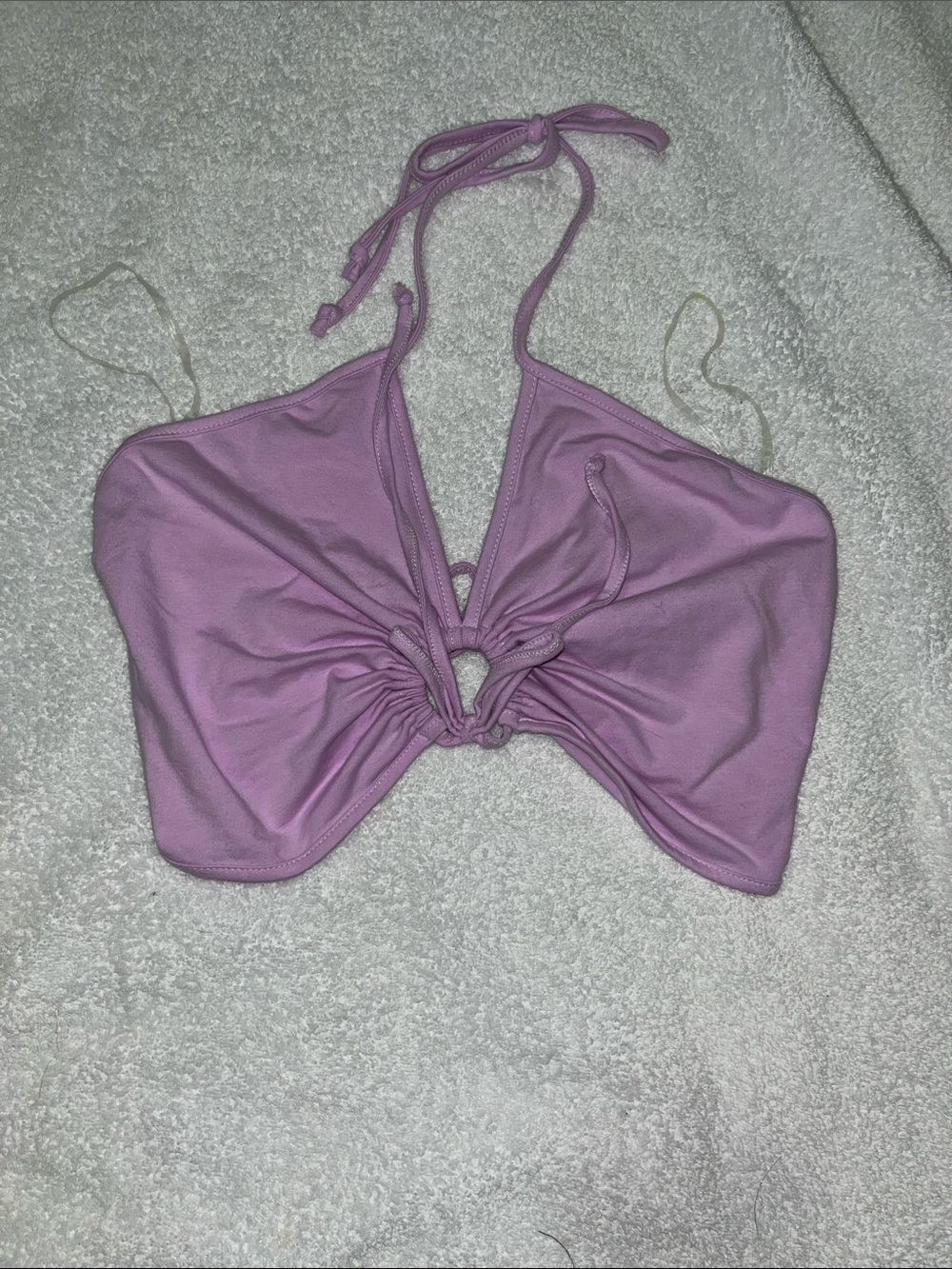 Lilac Halter American Eagle swim top